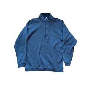 Mens Columbia 1/4 Zip Pullover Sweatshirt Quarter Zip Size LT Gray